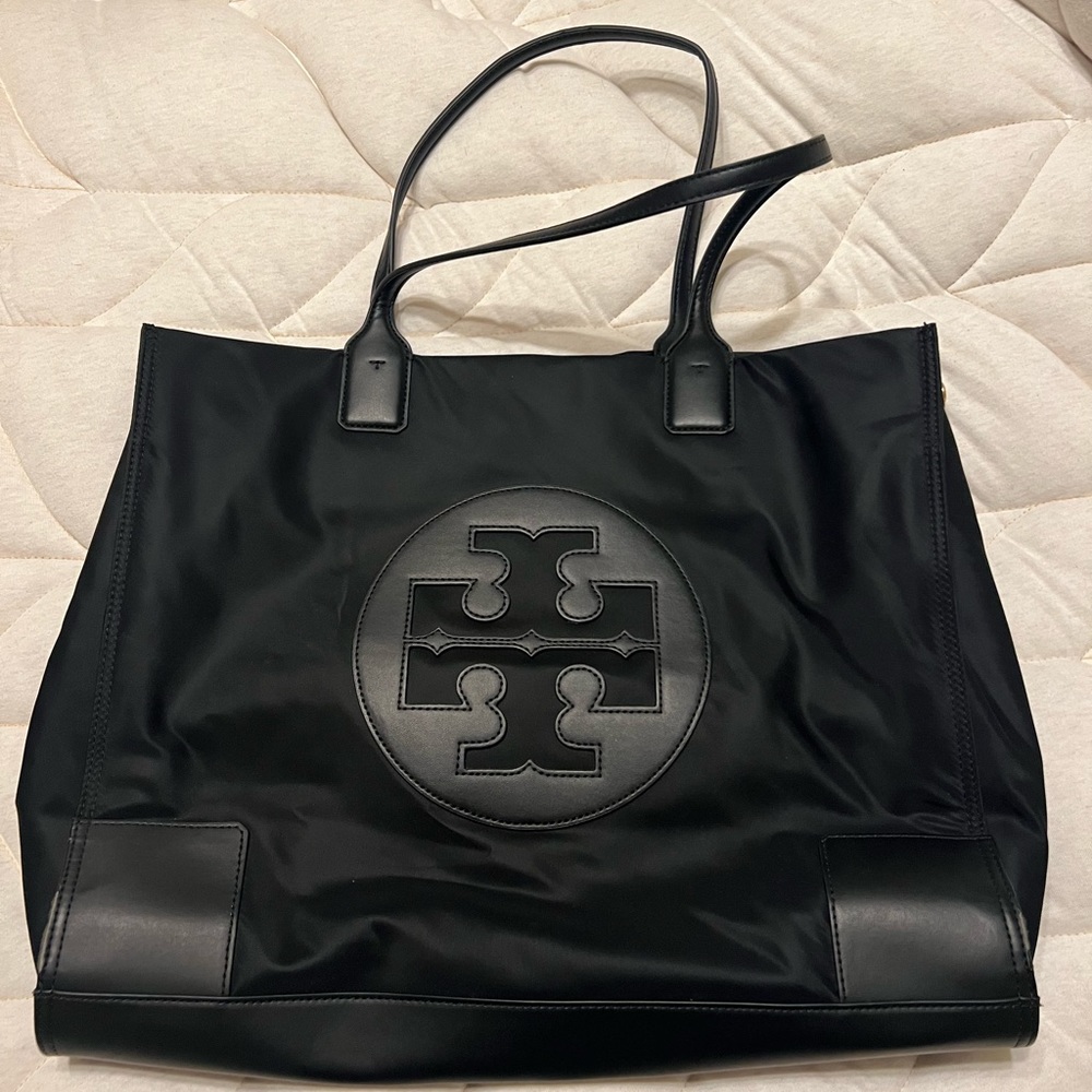 Tory Burch Ella Vegan Leather-trimmed tote